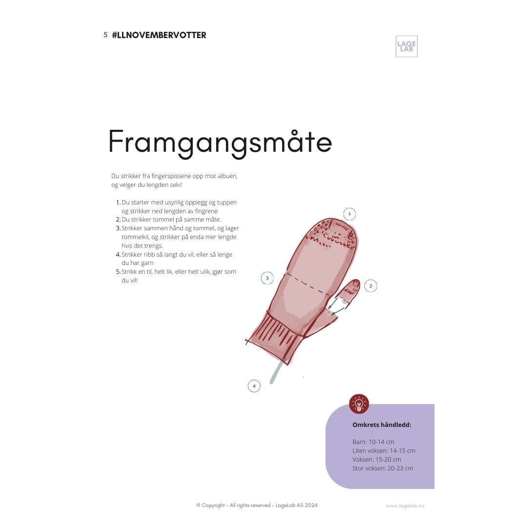 Novembervotter - helt spesielt enkle votter